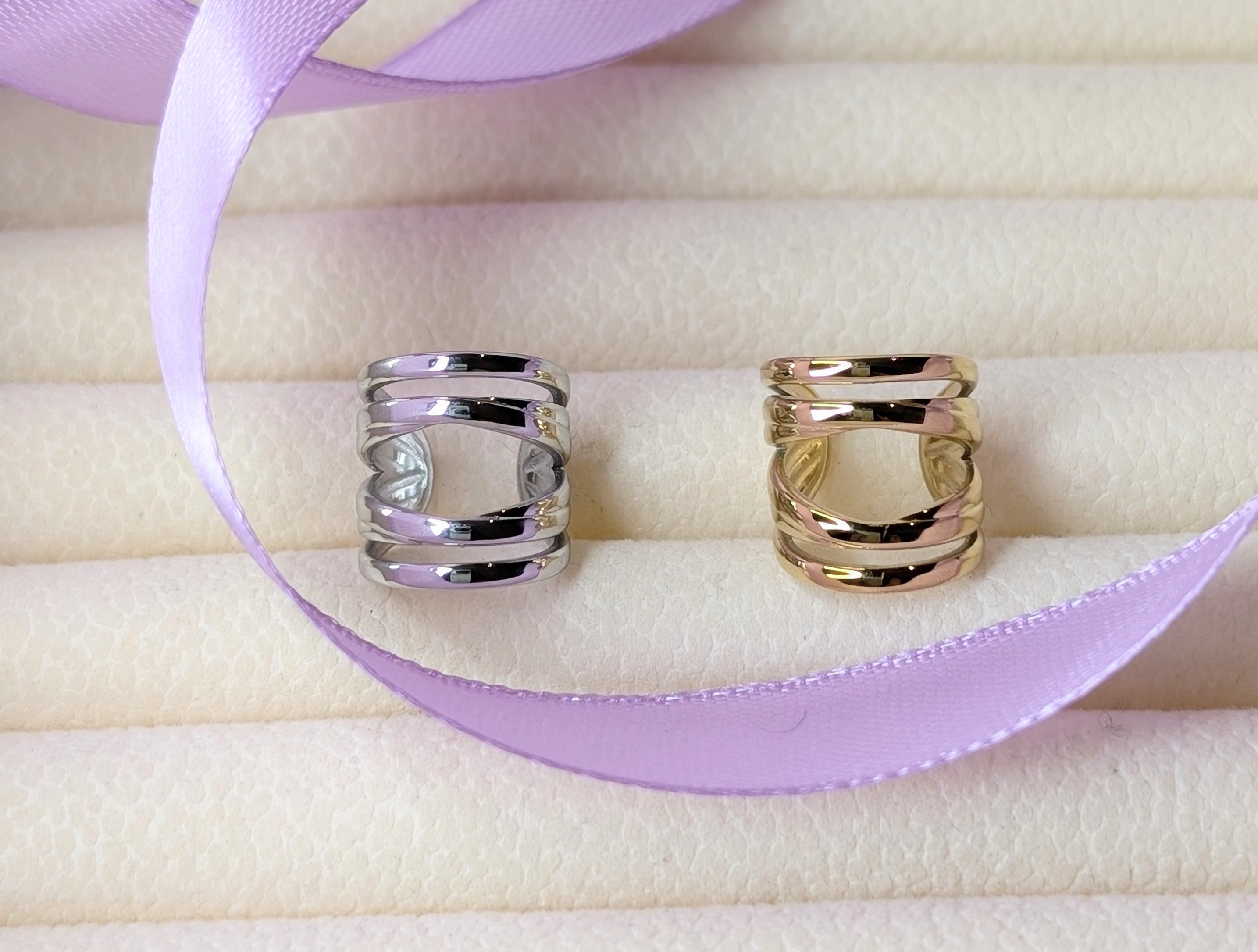 Ear Cuff "Fusion" silver