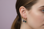 Set orecchini mono"Mint"Gold