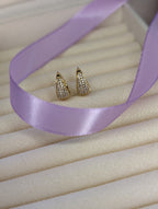Orecchini donna "Crystal" medio 15mm Gold