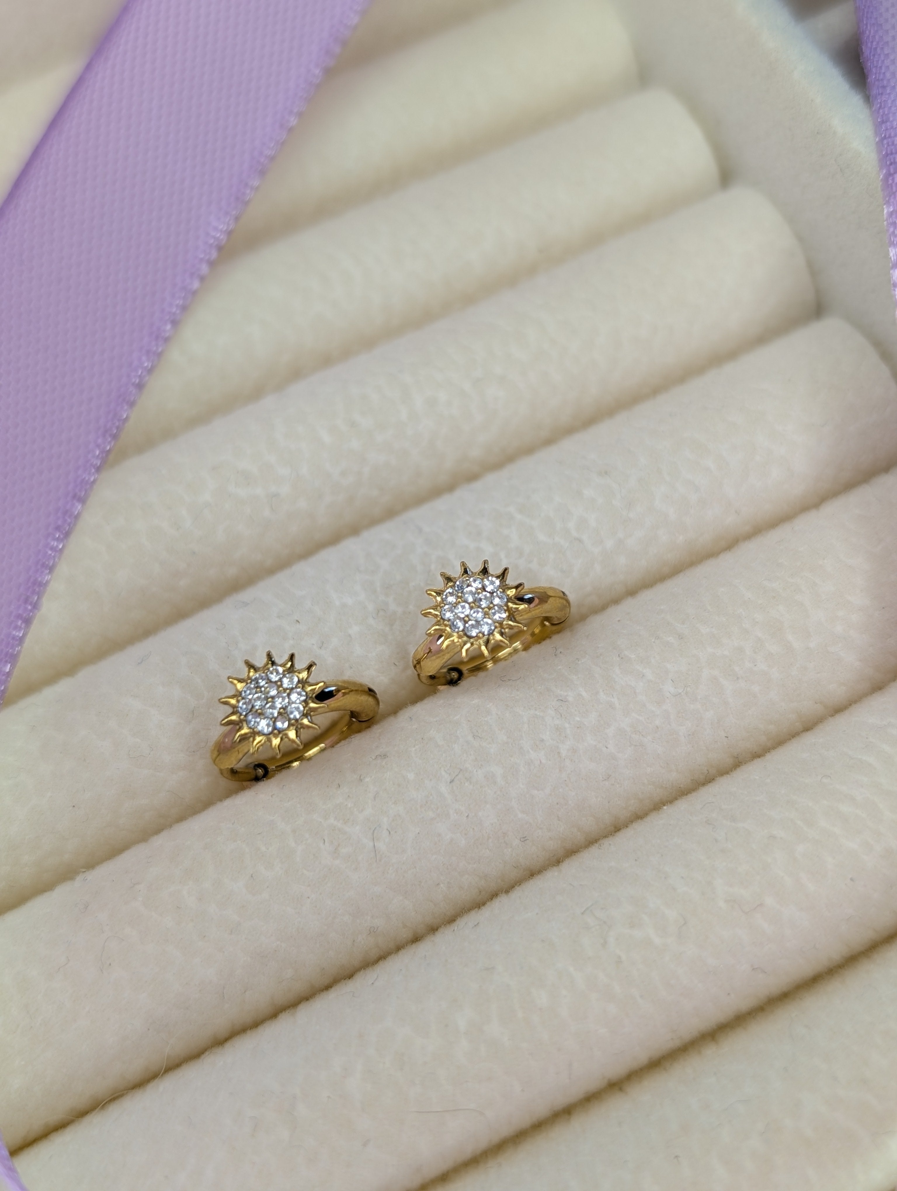 Orecchini donna " mini sun"