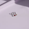 Set orecchini mono "Cherry" silver