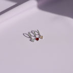 Set orecchini mono "Cherry" silver