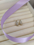Orecchini "mini Crystal" 12mm Gold