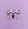 SET ORECCHINI MONO"BERRY"(silver)