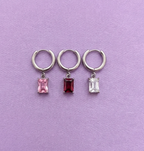 SET ORECCHINI MONO"BERRY"(silver)