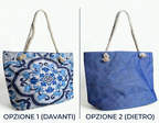 Borsa mare " fantasia maiolica"