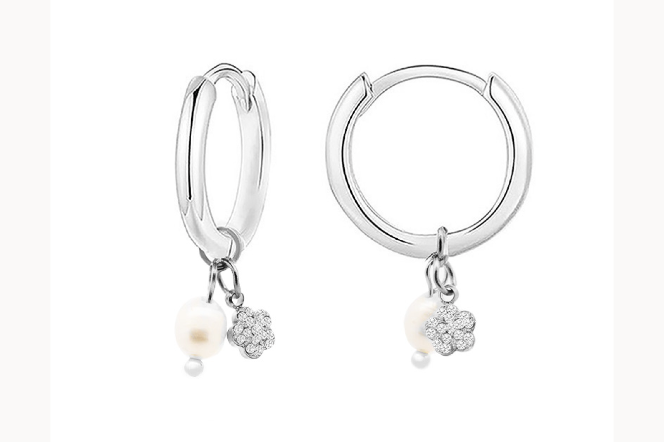 ORECCHINI PERLA (silver)