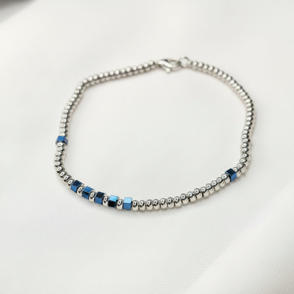 Bracciale Uomo"Cube blu"